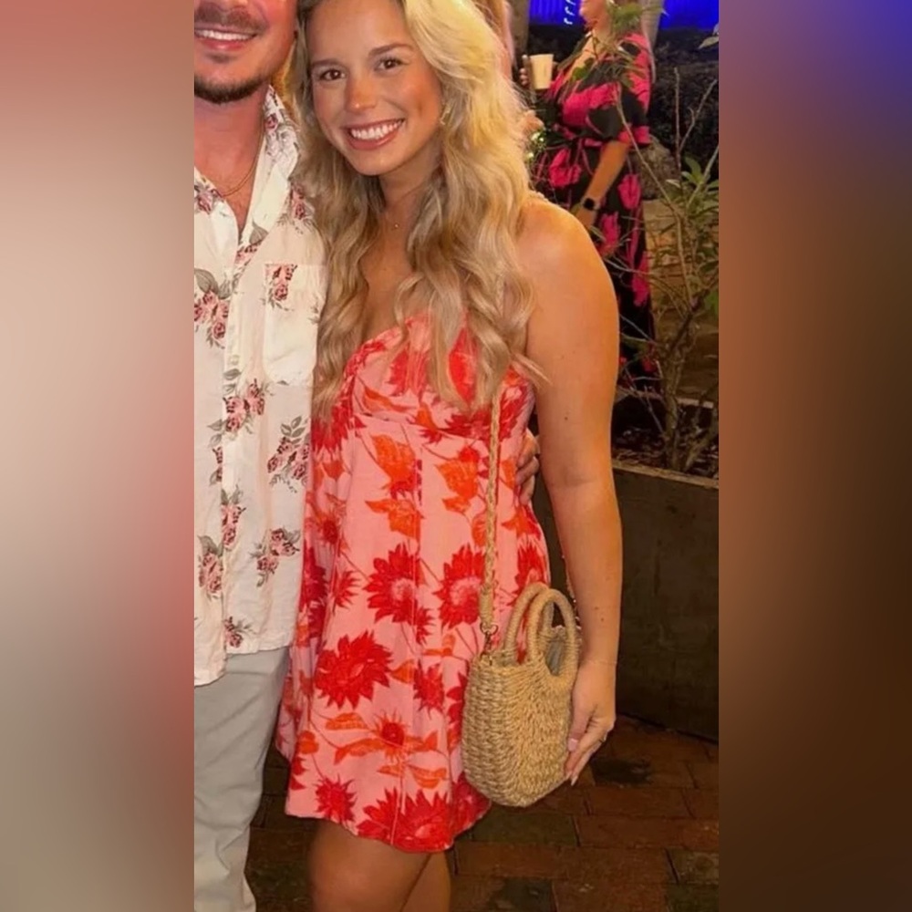 Free People Floral Mini Dress